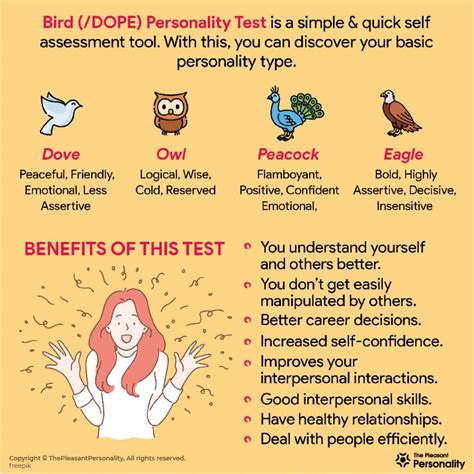 dope personality test printable free|peacock dove owl eagle personality.